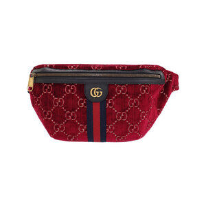 GUCCI Sherry Line GG Velvet Belt Bag Body